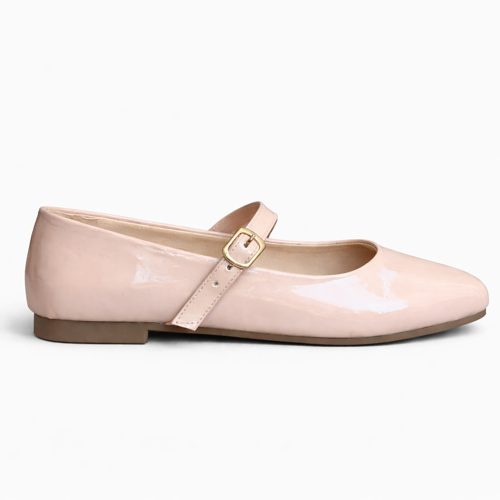 Mary Jane Strappy Beige