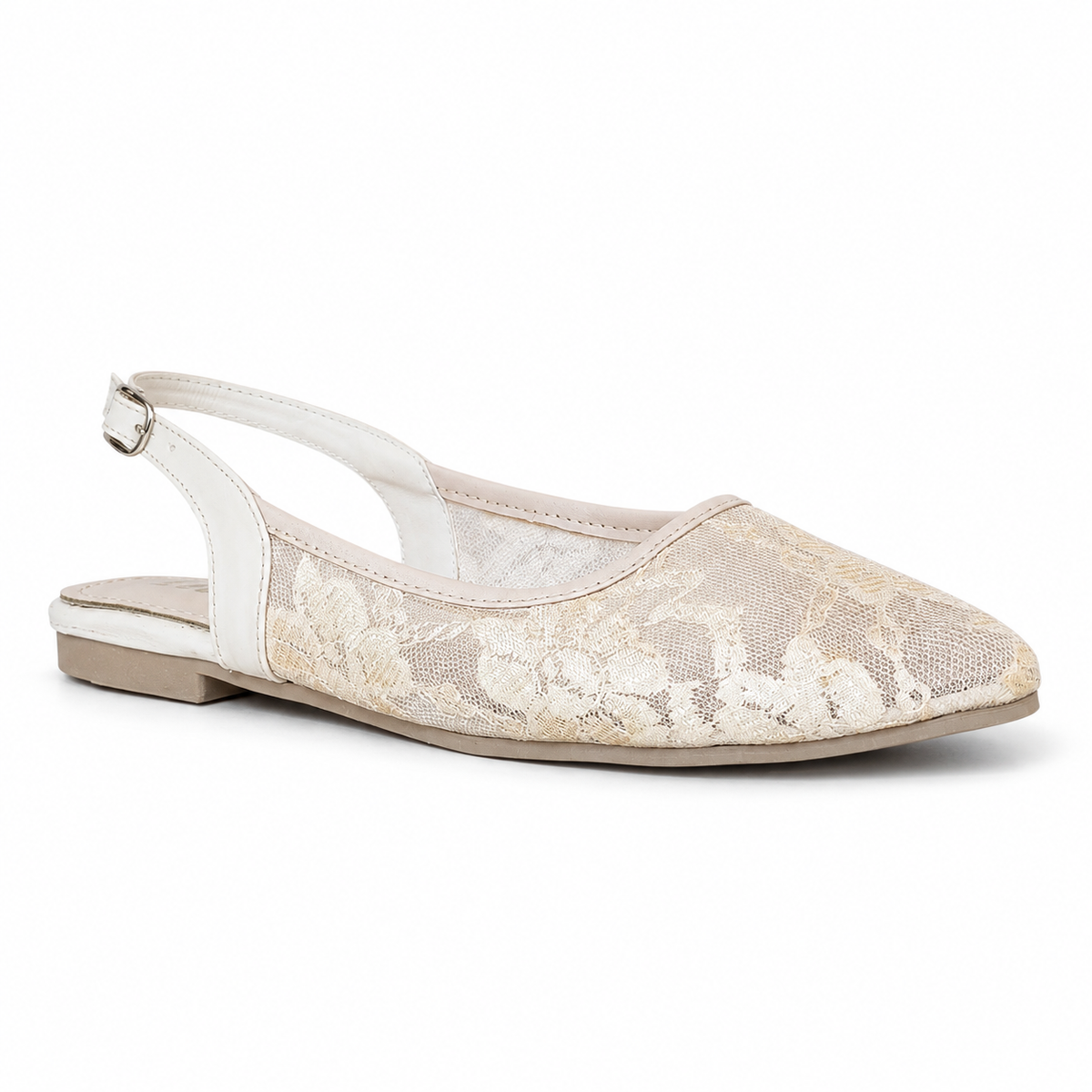 Floral Beige - Pointed