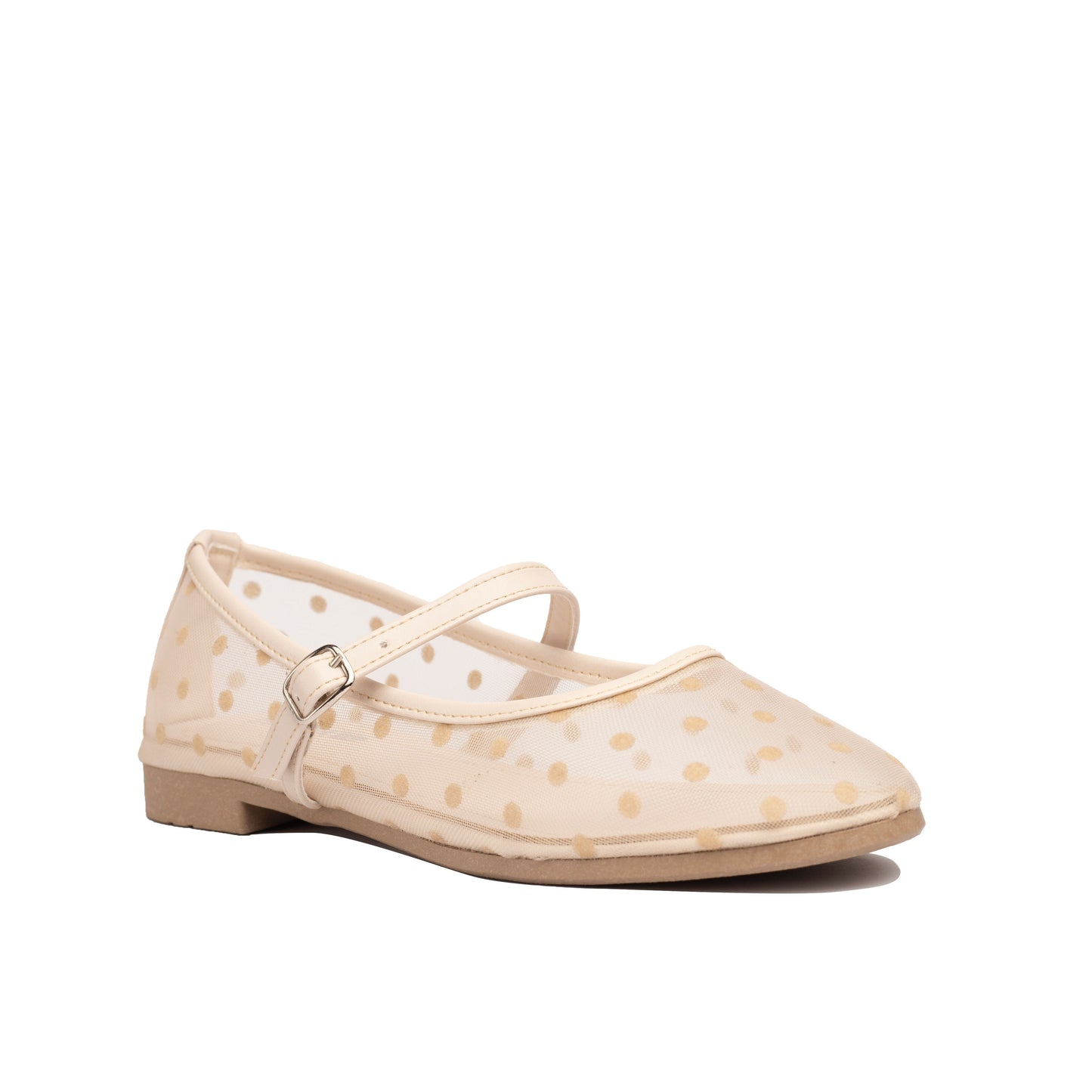 Polka Flats Beige