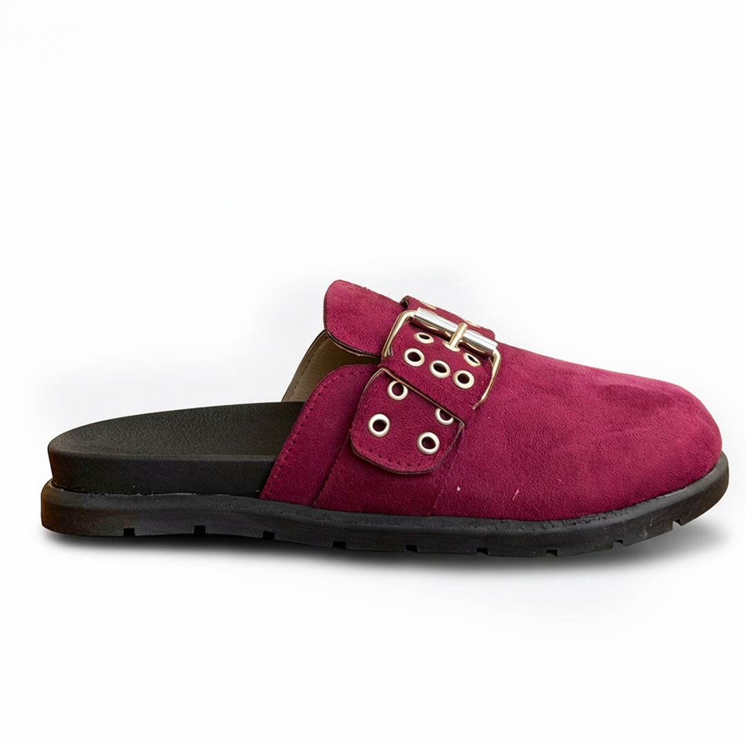 Chunky Clogs Burgundy