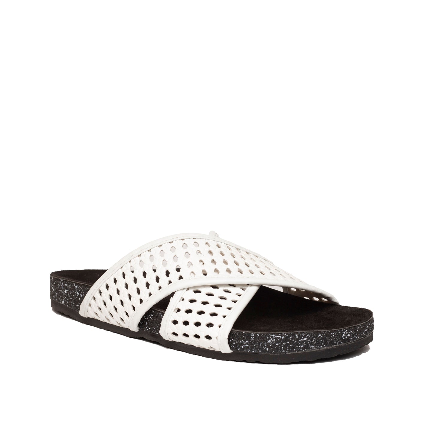 Braided Slide White