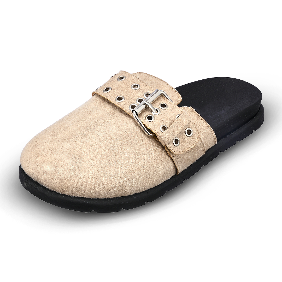 Chunky Clogs Beige