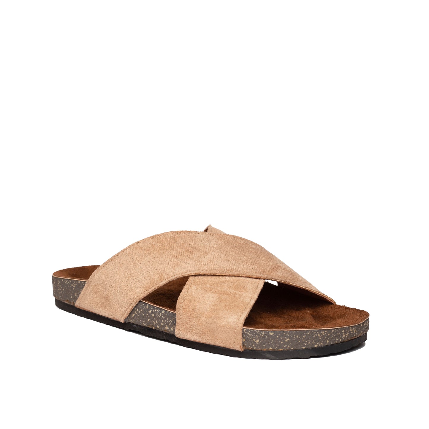 Cross Slide Hazelnut Suede
