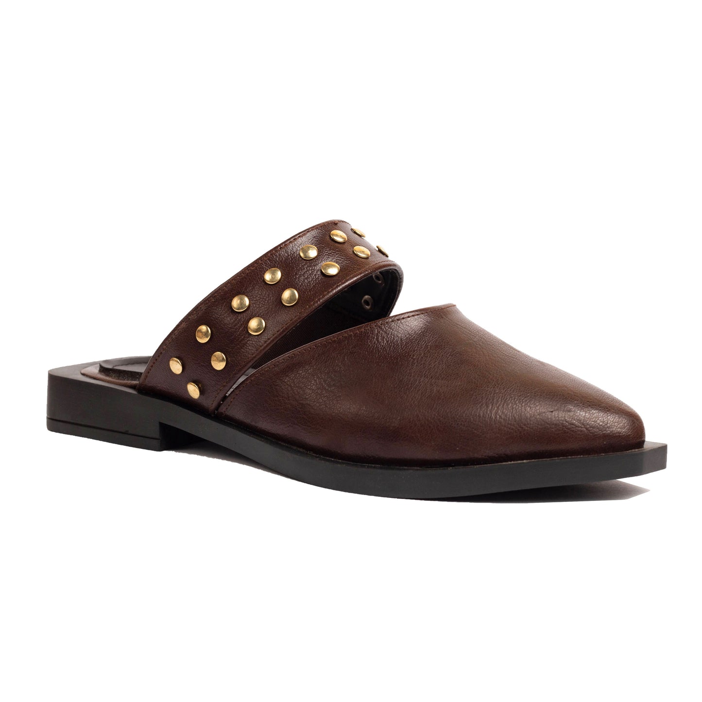 Stud Mules Brown