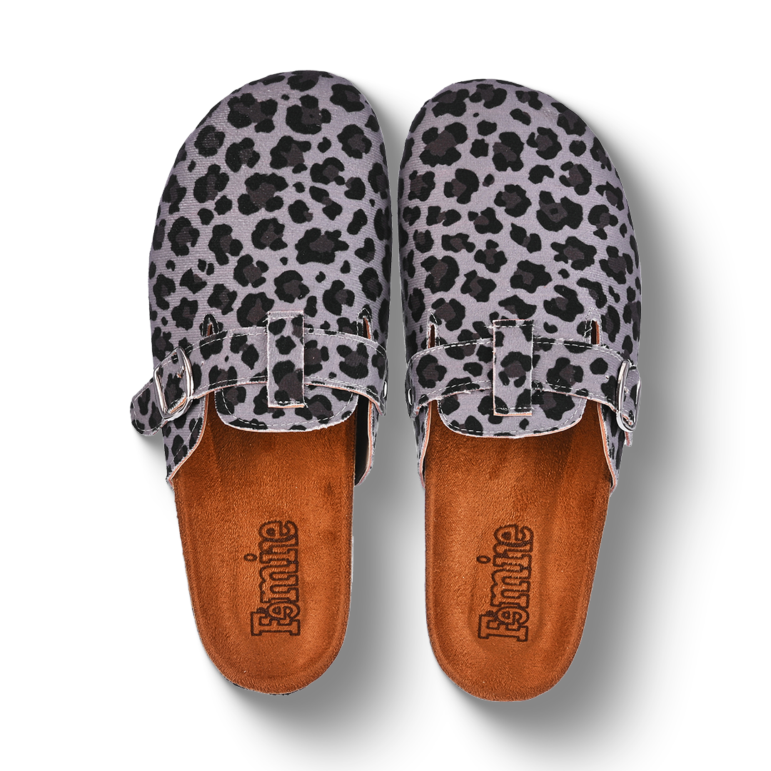 Clogsy Black leopard