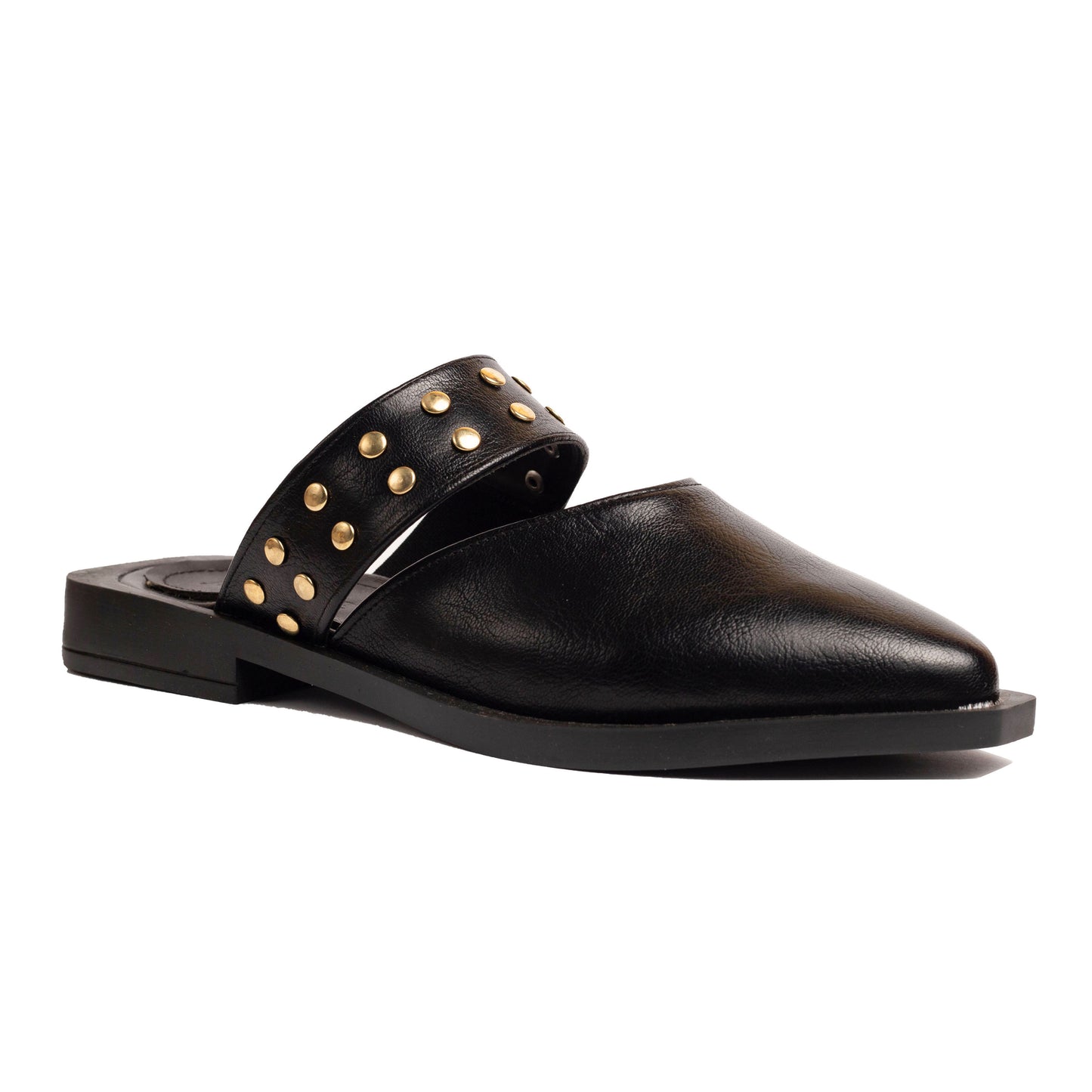 Stud Mules Black