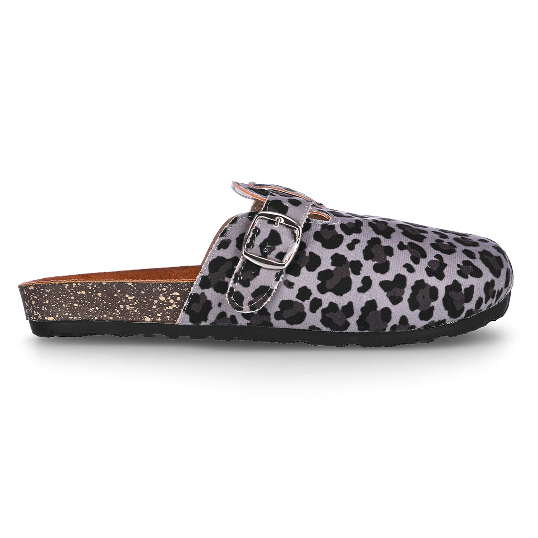 Clogsy Black leopard