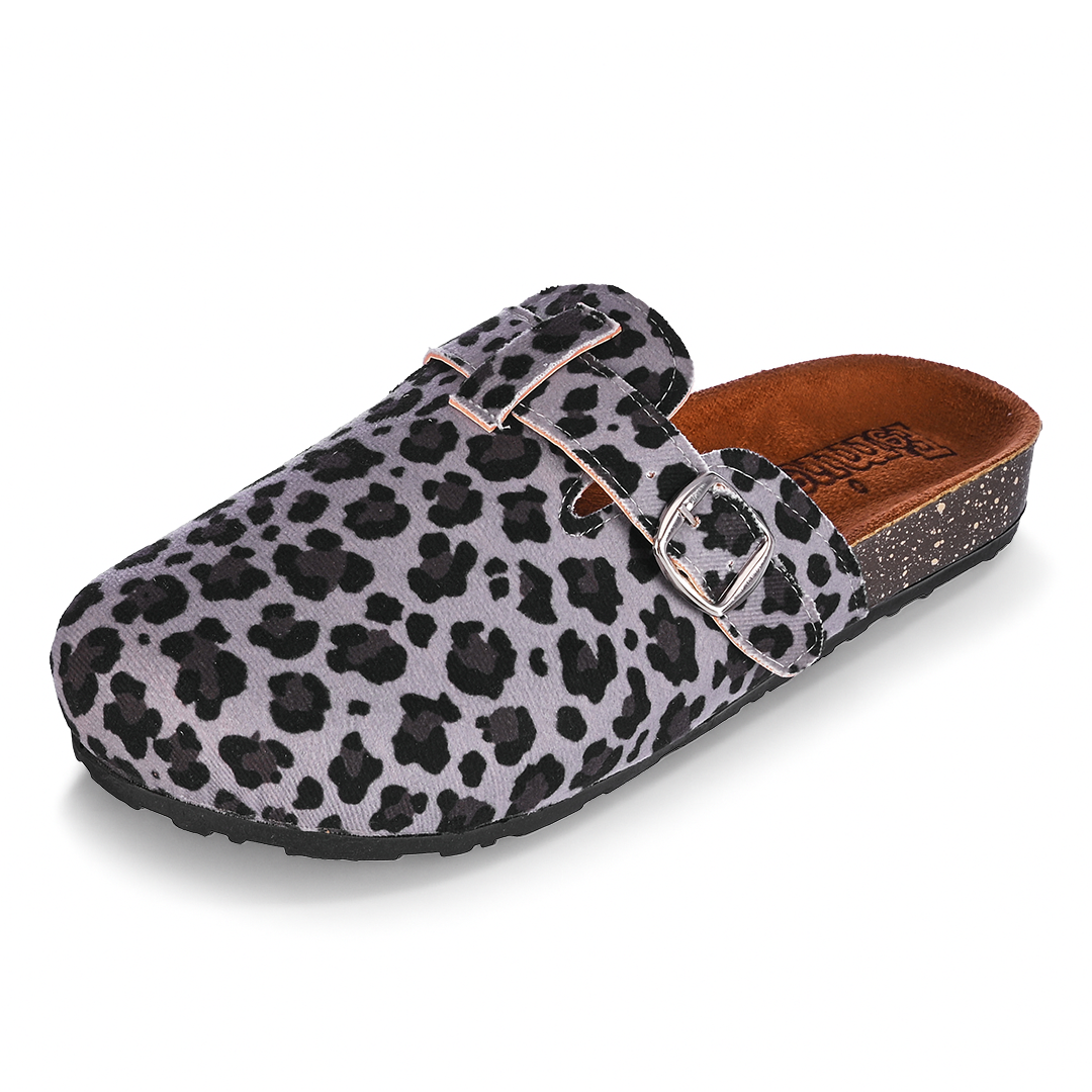 Clogsy Black leopard
