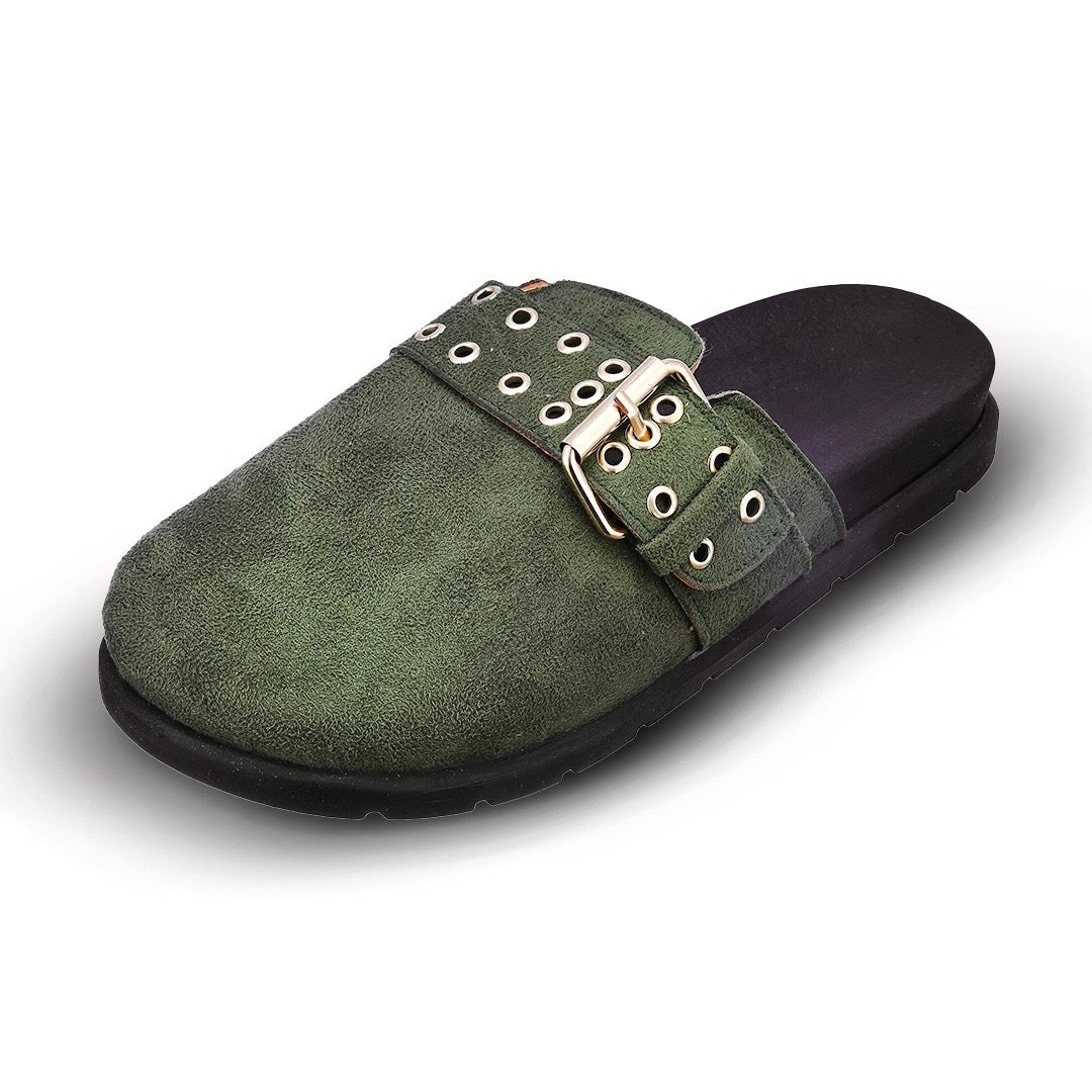 Chunky Clogs Olive