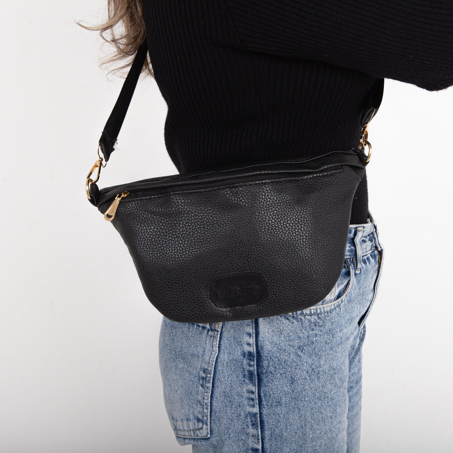 Emily Black Leather