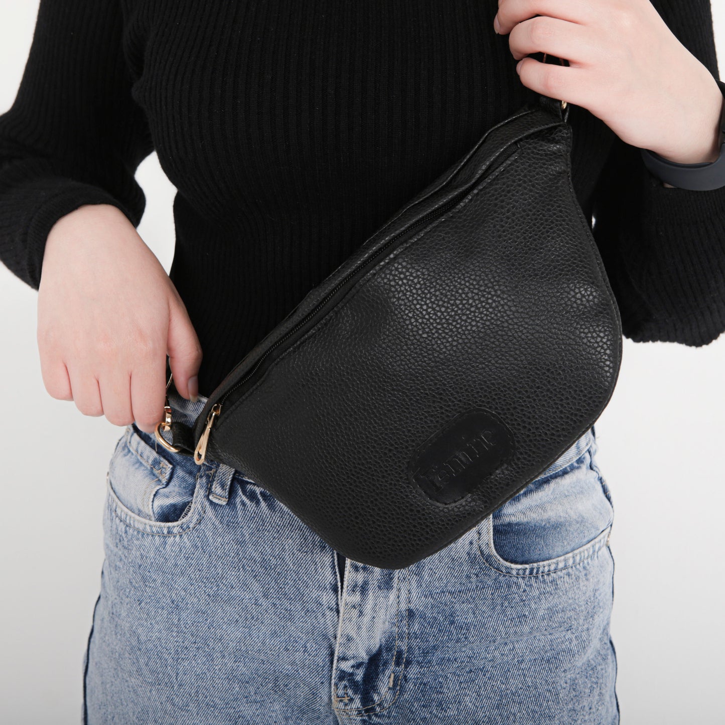 Emily Black Leather