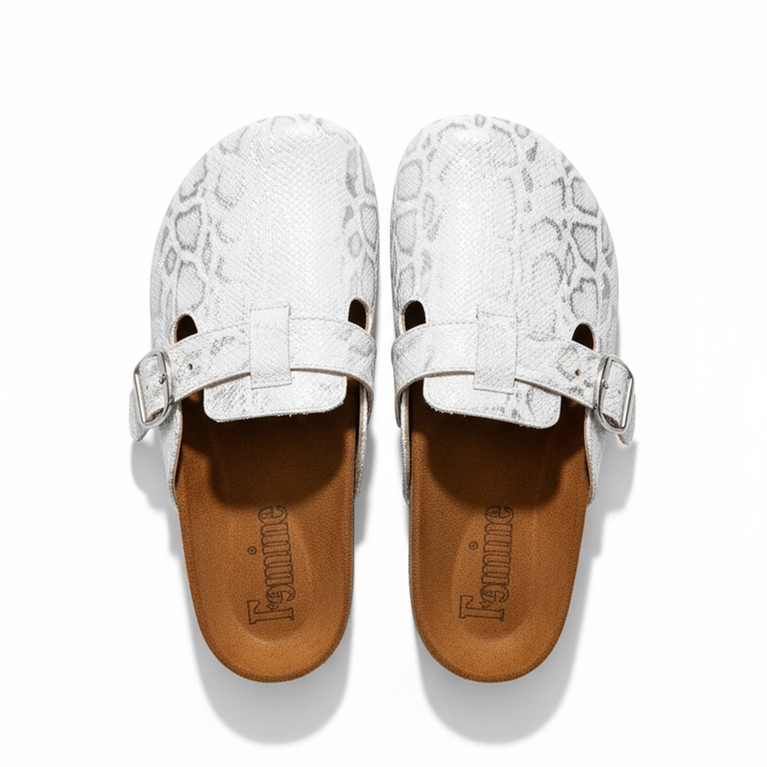 Lizard Clogs Silver