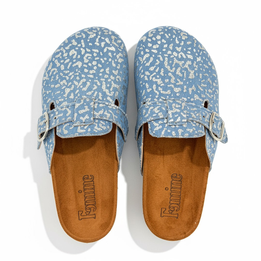 Shimmery Clogs Blue