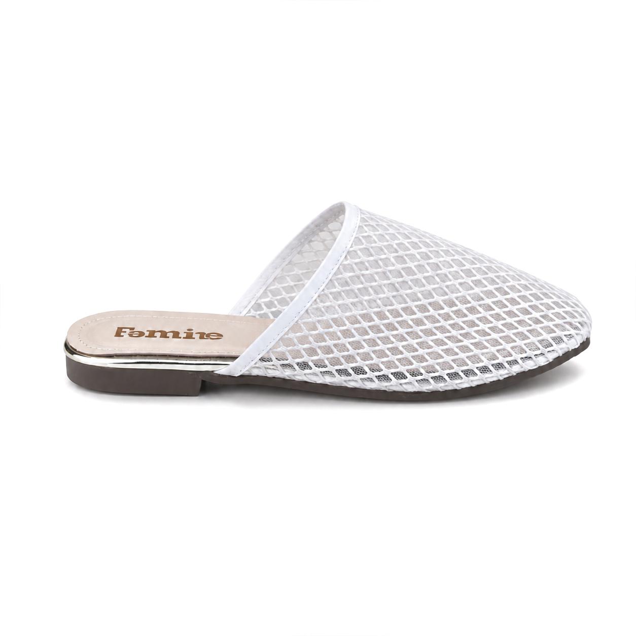 Mesh Mules White