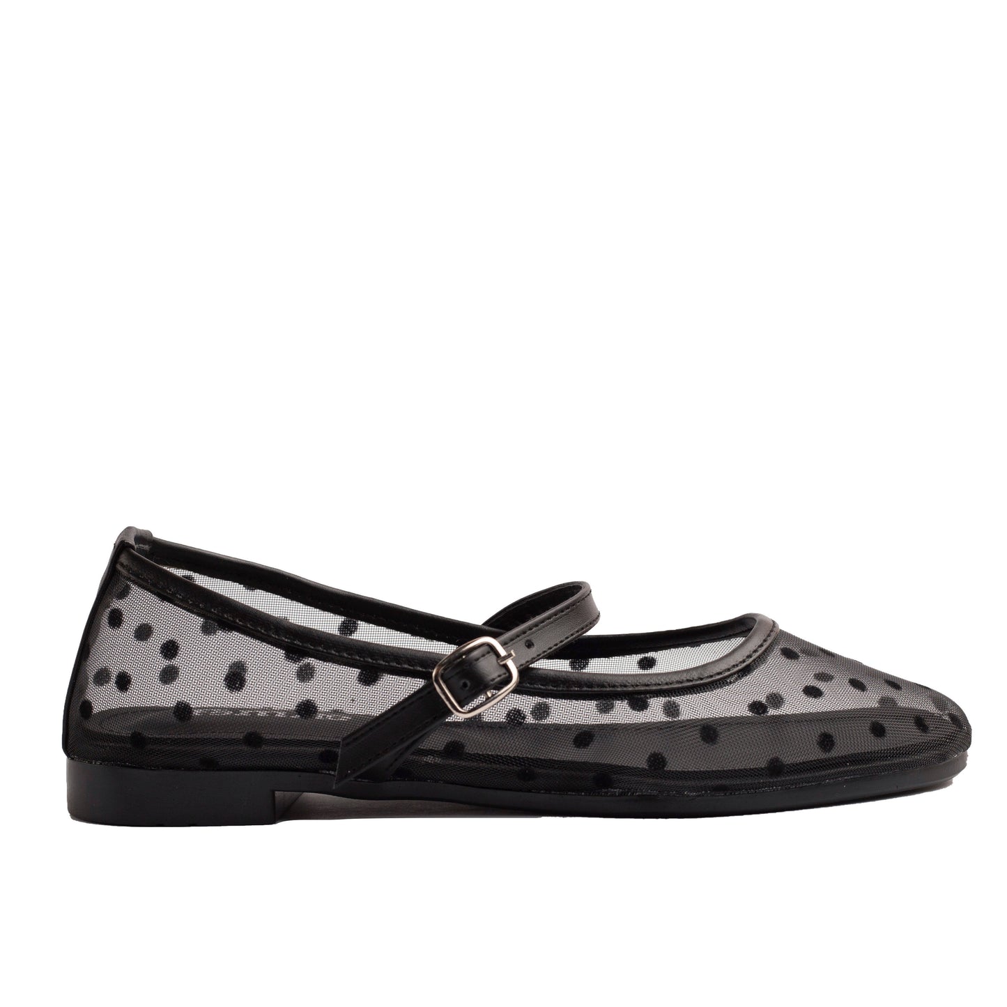 Polka Flats Black