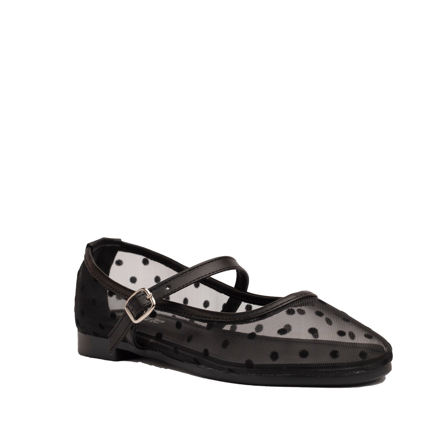 Polka Flats Black