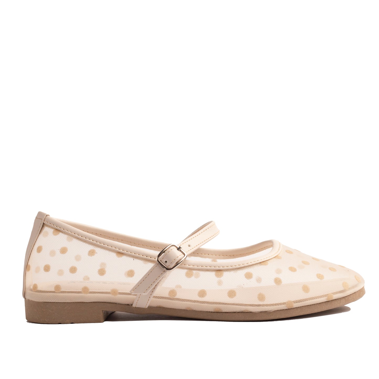 Polka Flats Beige
