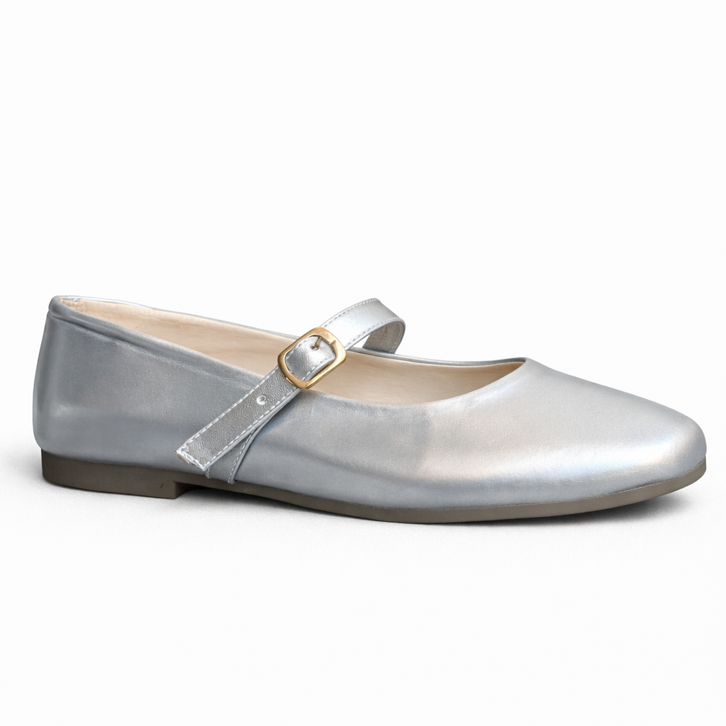Mary Jane Strappy Silver