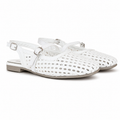 Braided Mules White