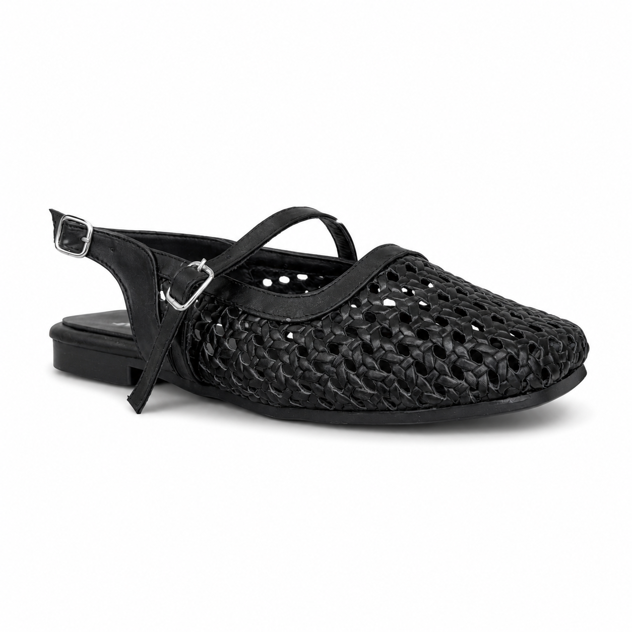 Braided Mules Black