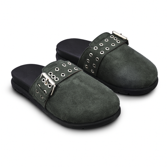 Chunky Clogs Olive