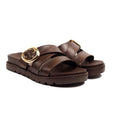 Buckle Slides Brown