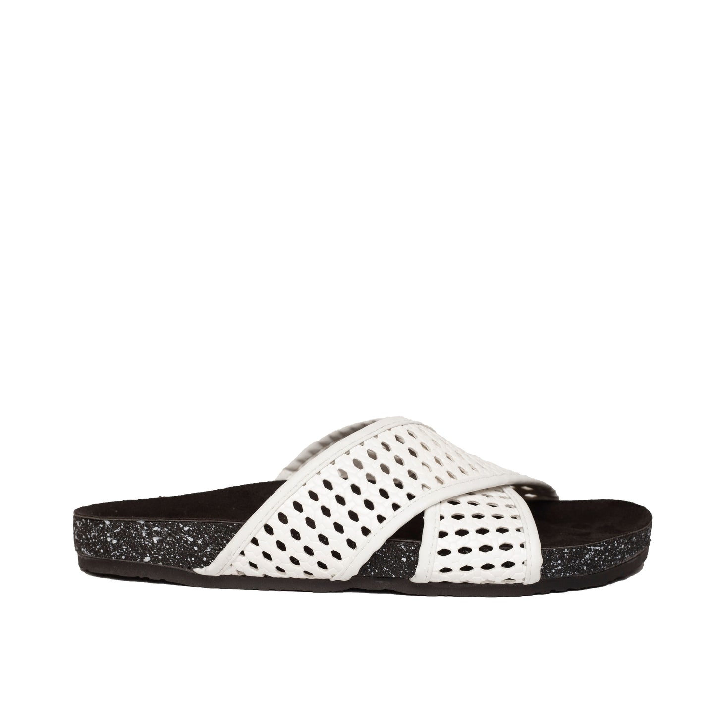Braided Slide White