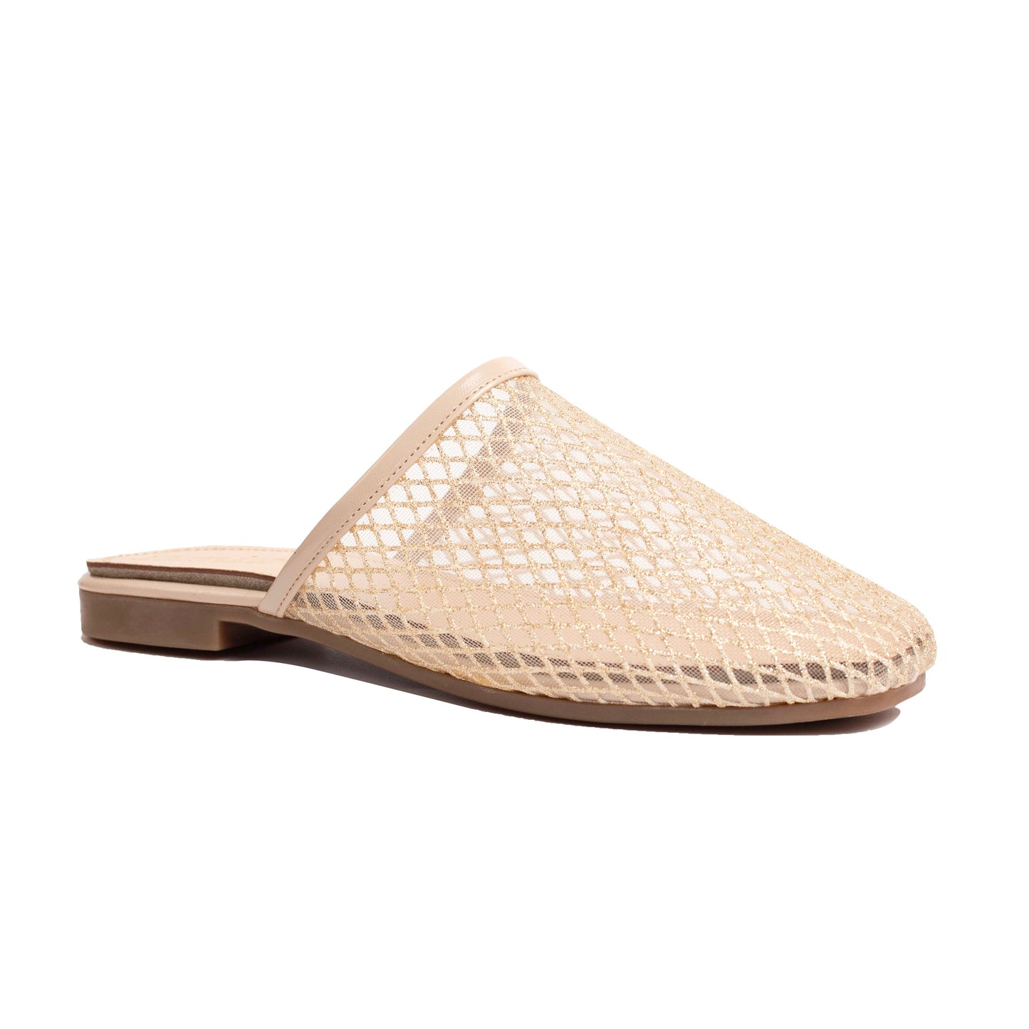 Mesh Mules Beige