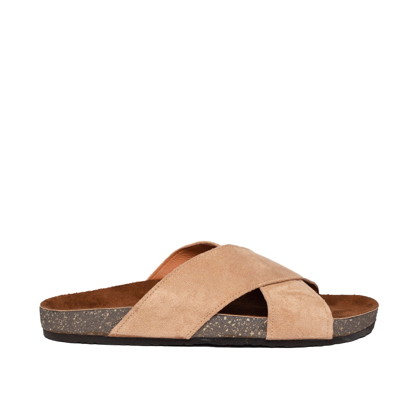 Cross Slide Hazelnut Suede