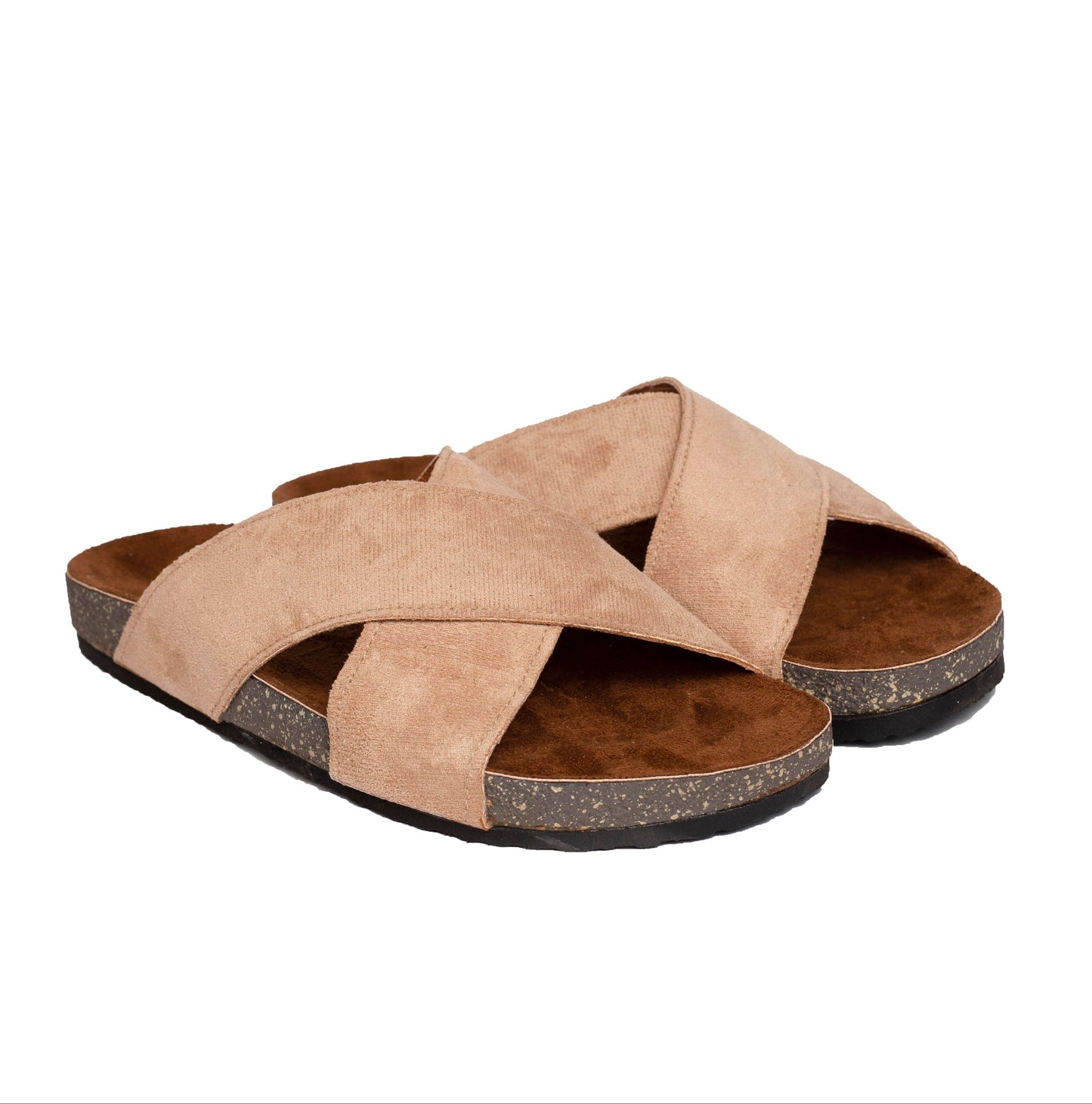 Cross Slide Hazelnut Suede