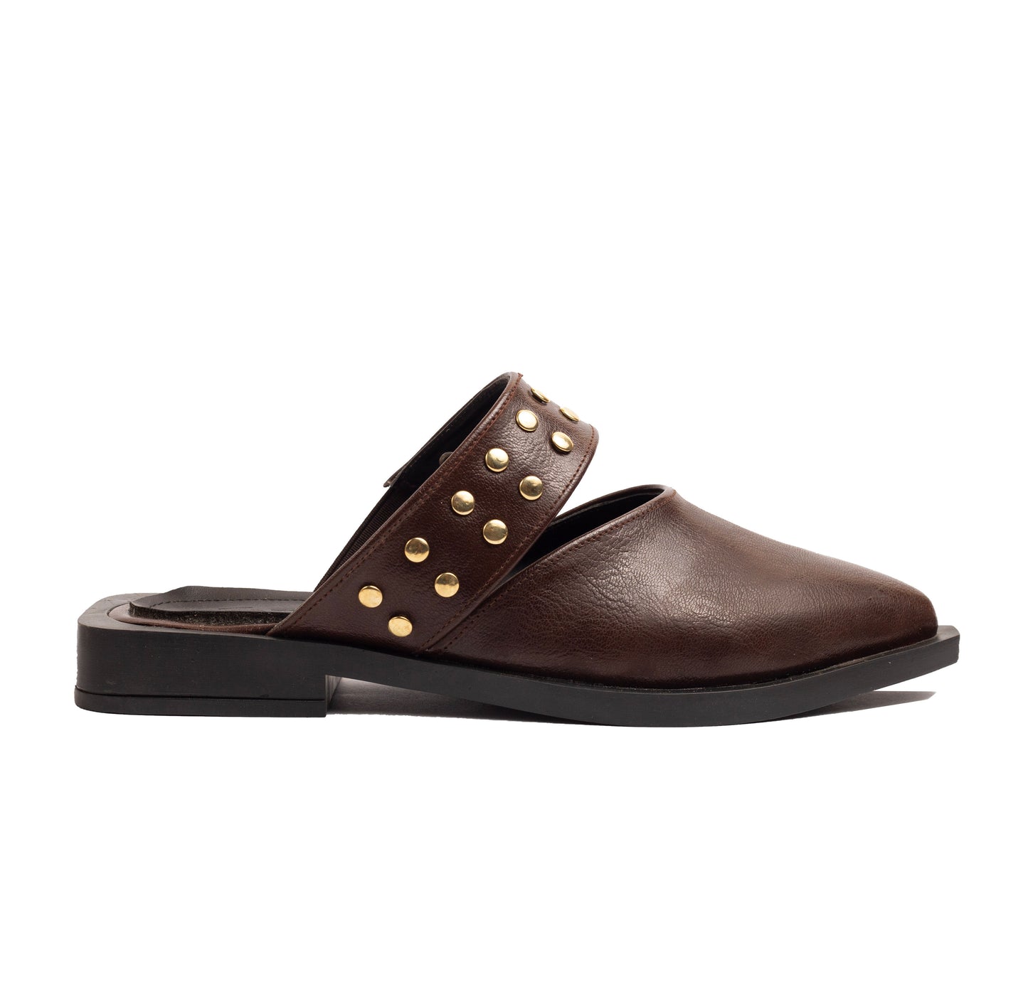 Stud Mules Brown