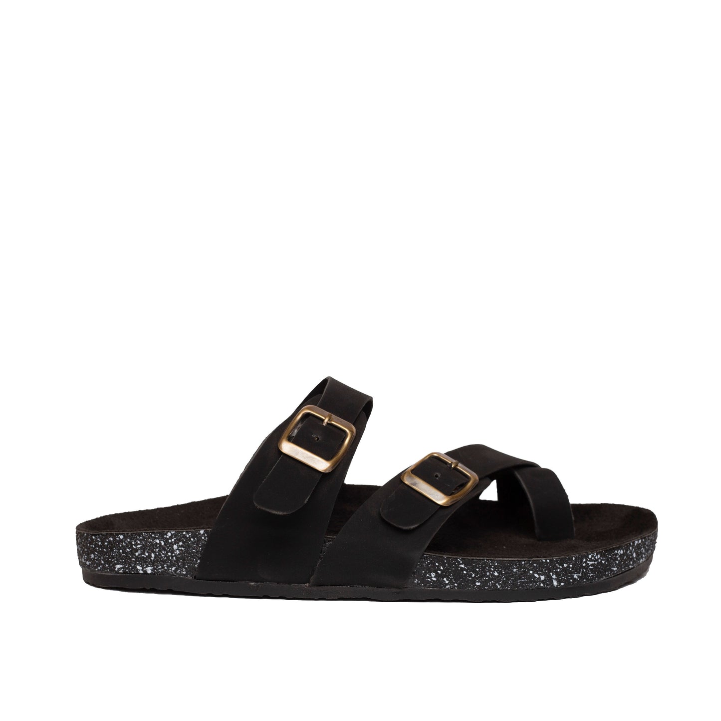 Triple Buckle Toe Black