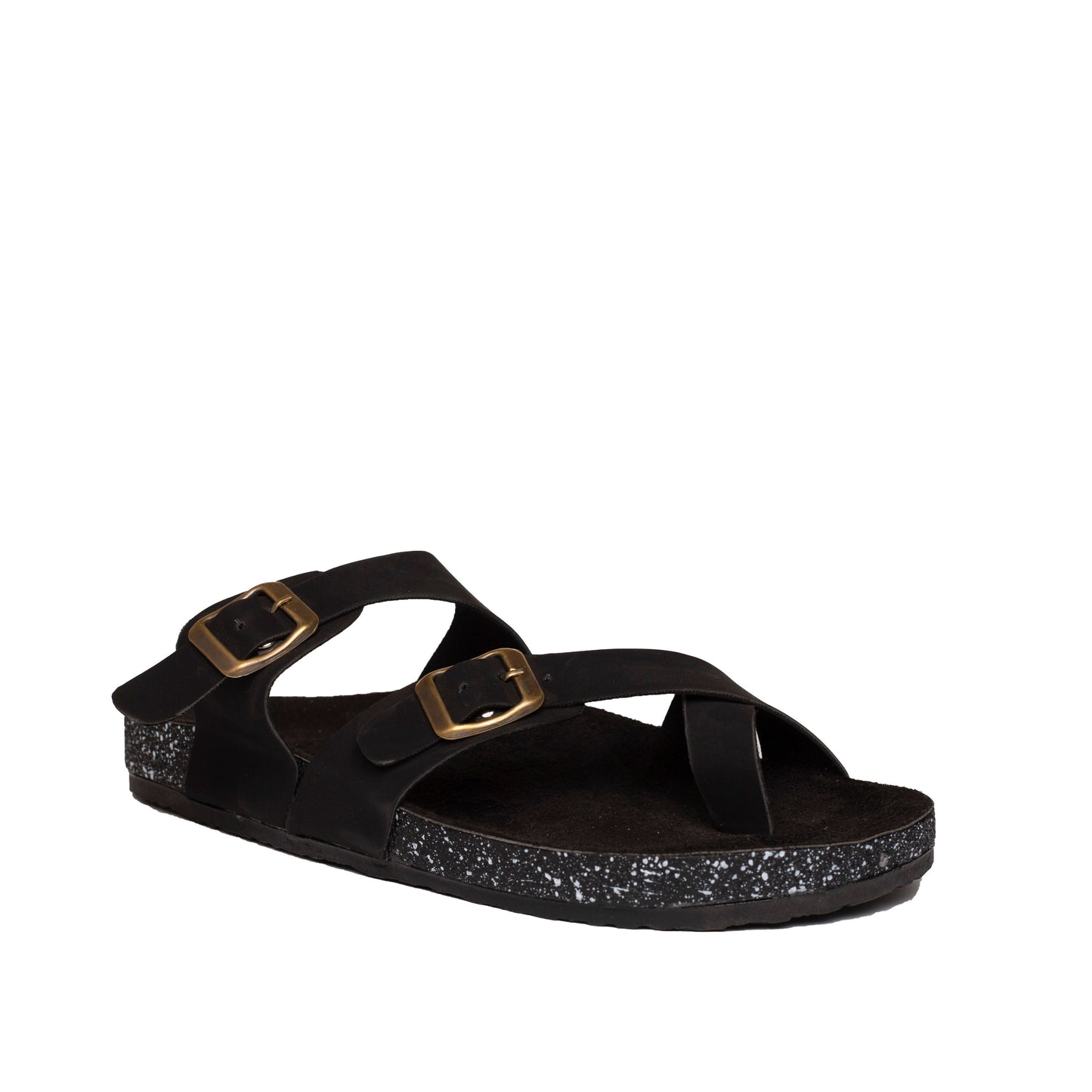 Triple Buckle Toe Black