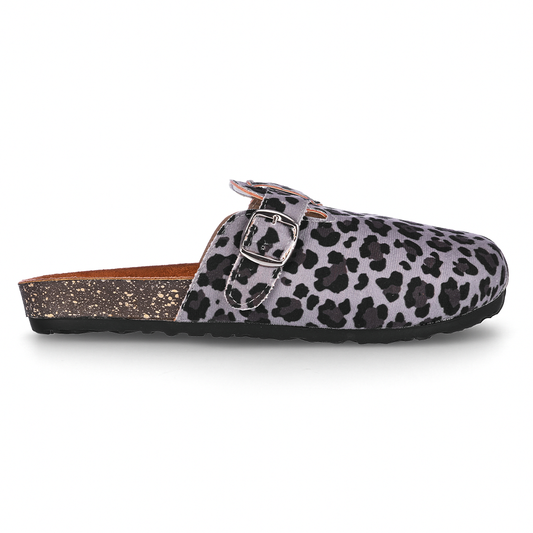 Clogsy Black leopard