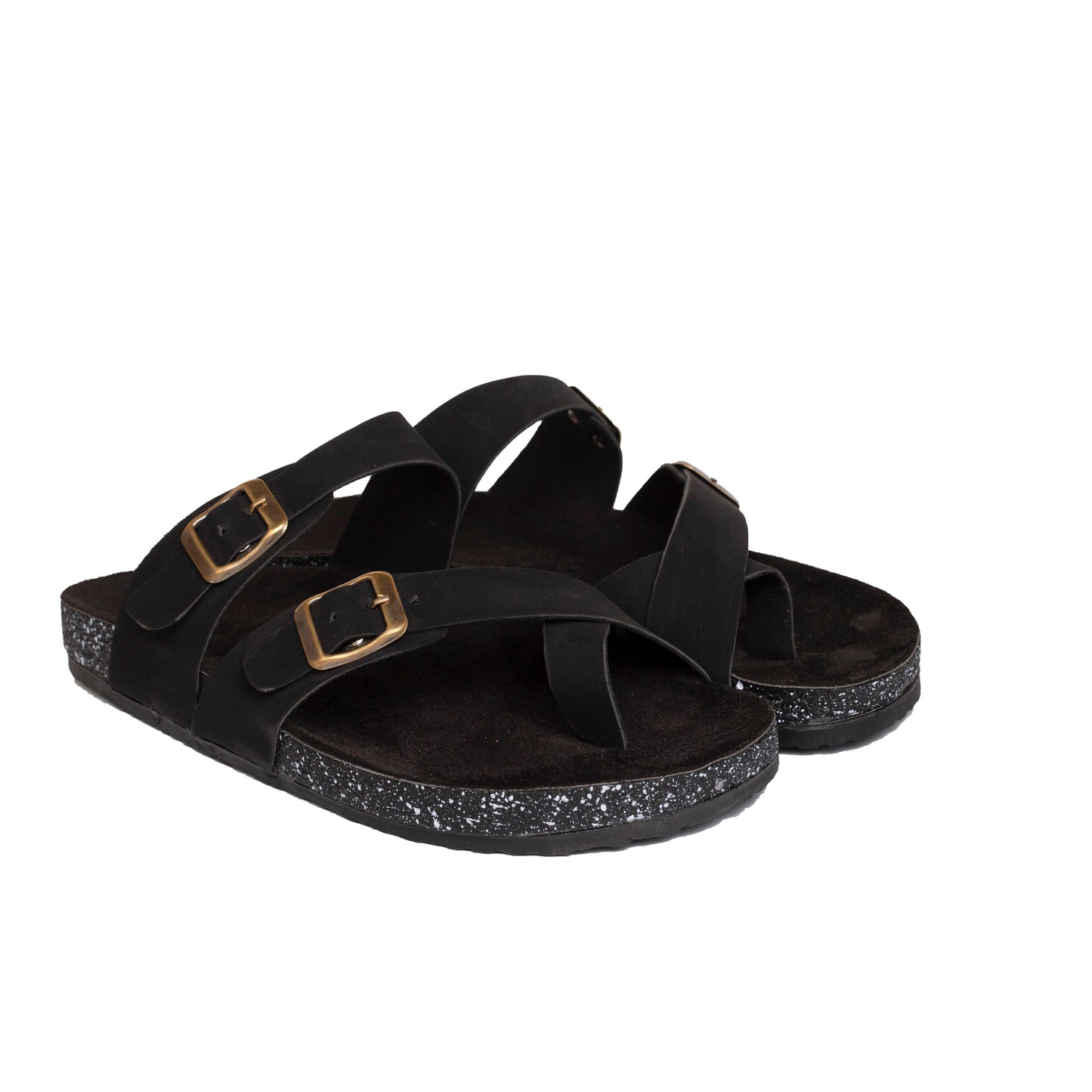 Triple Buckle Toe Black