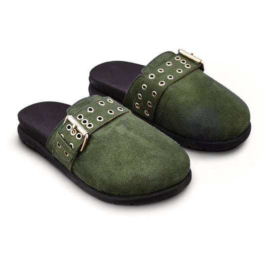 Chunky Clogs Olive