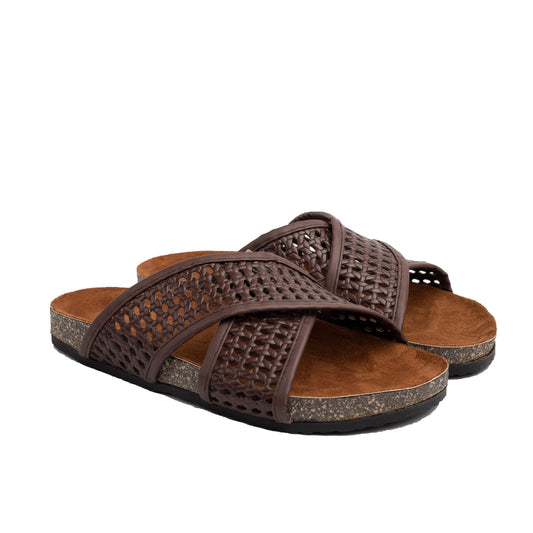 Braided Slide Brown