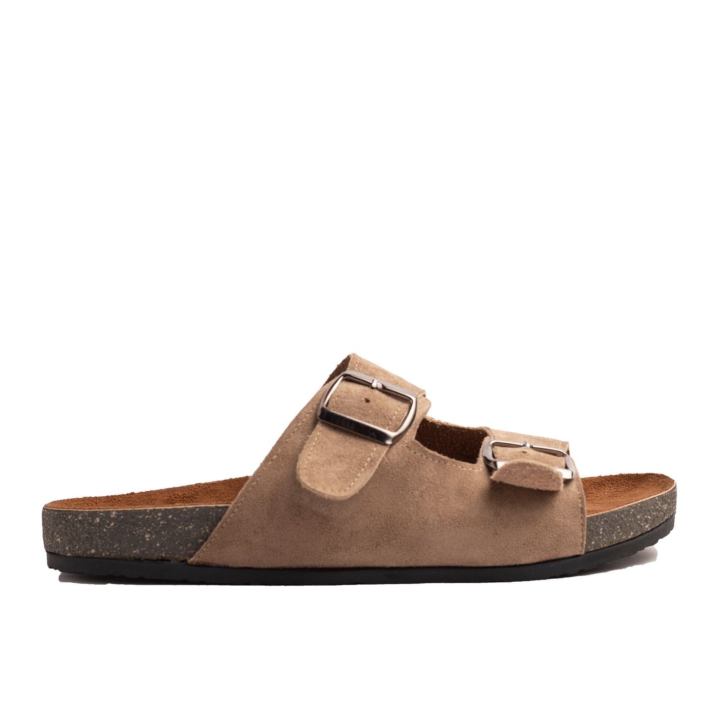 Double Buckle Hazelnut Suede