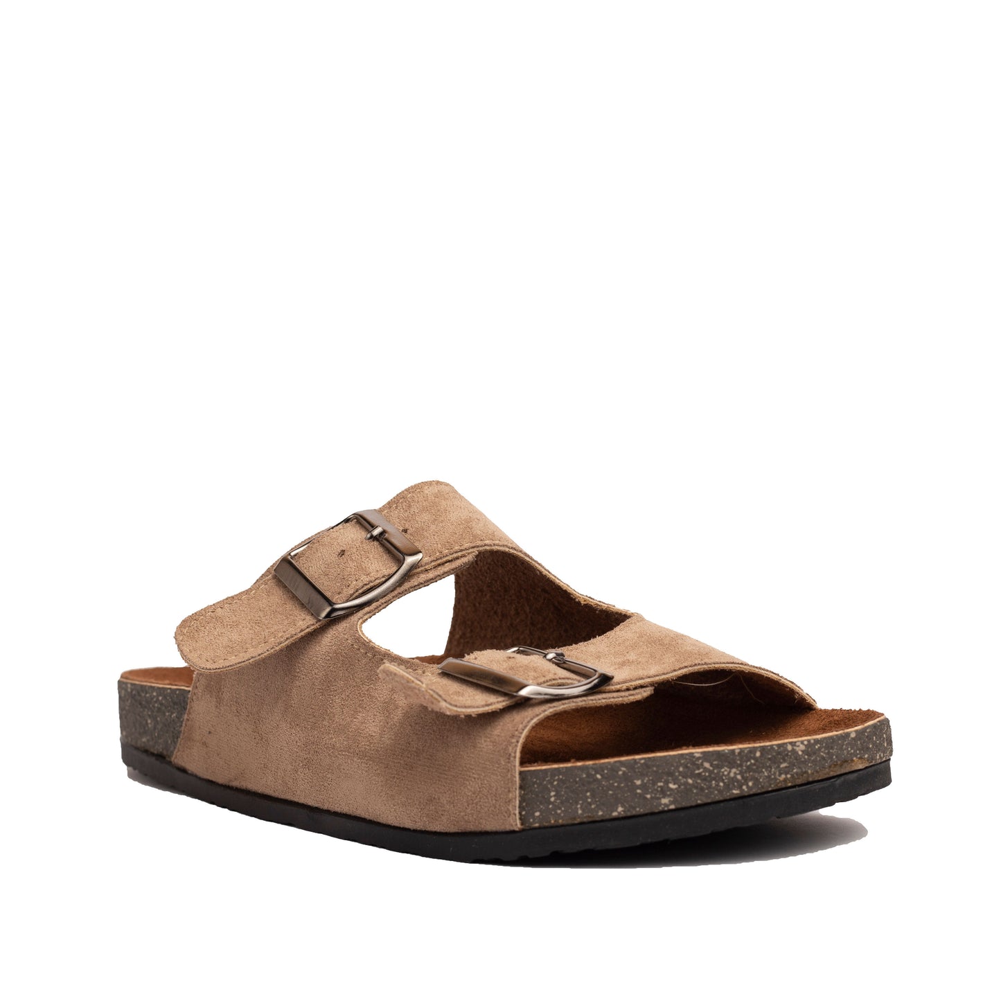 Double Buckle Hazelnut Suede