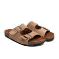 Double Buckle Hazelnut Suede