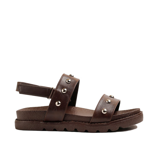 Stud Sandals Brwon