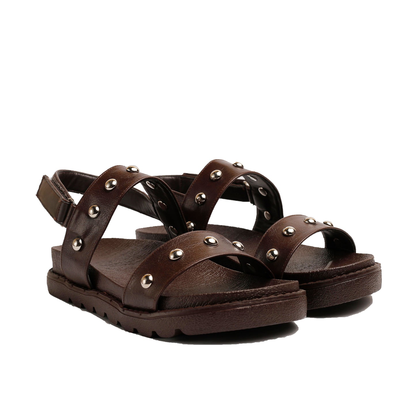 Stud Sandals Brwon