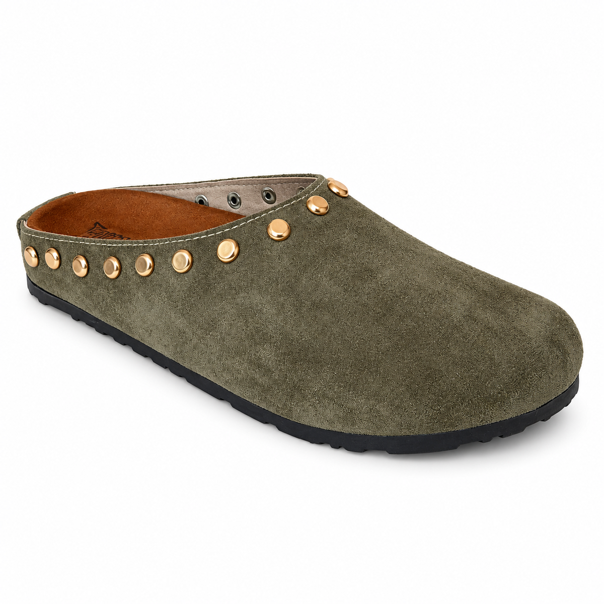 Stud Clogs Olive