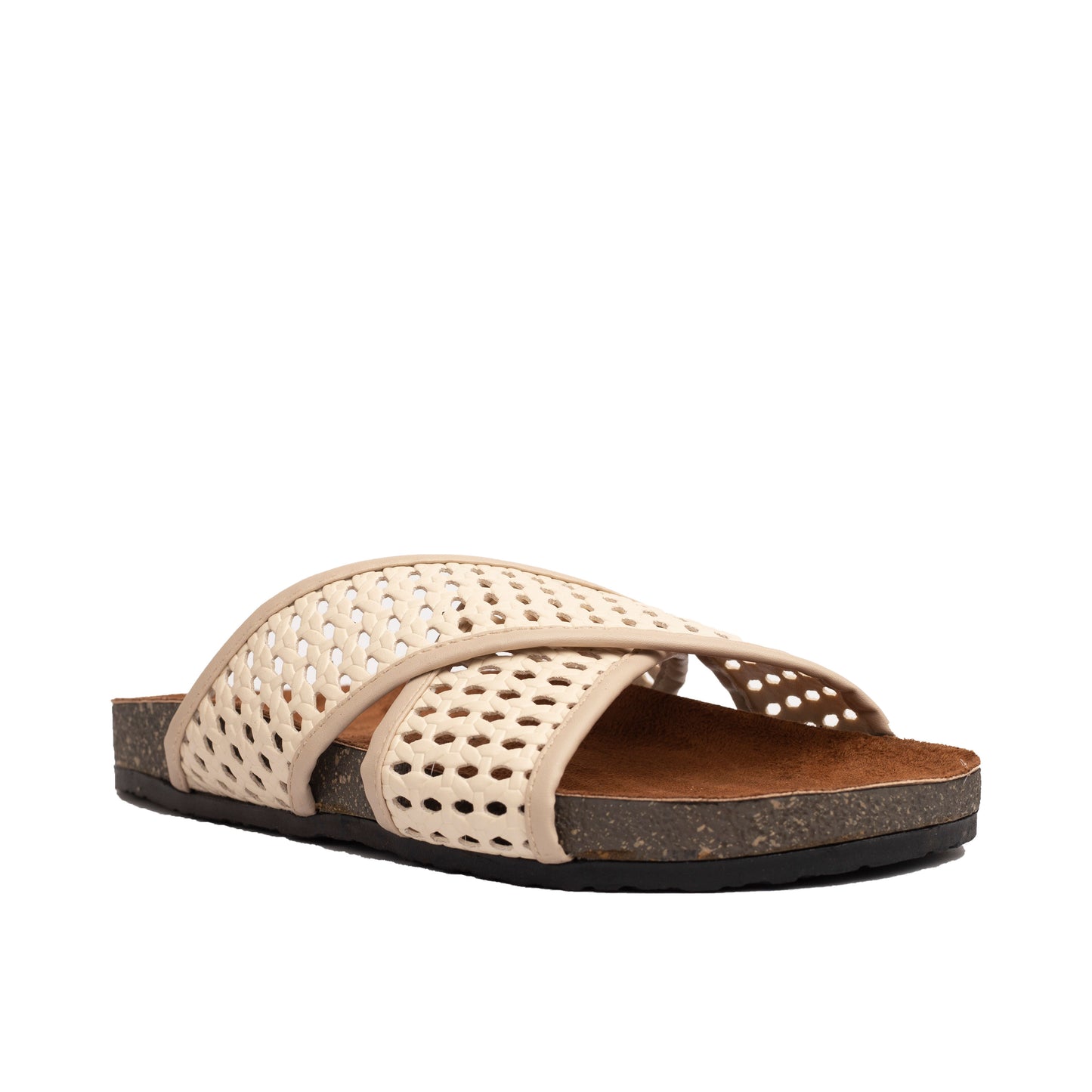 Braided Slide Beige