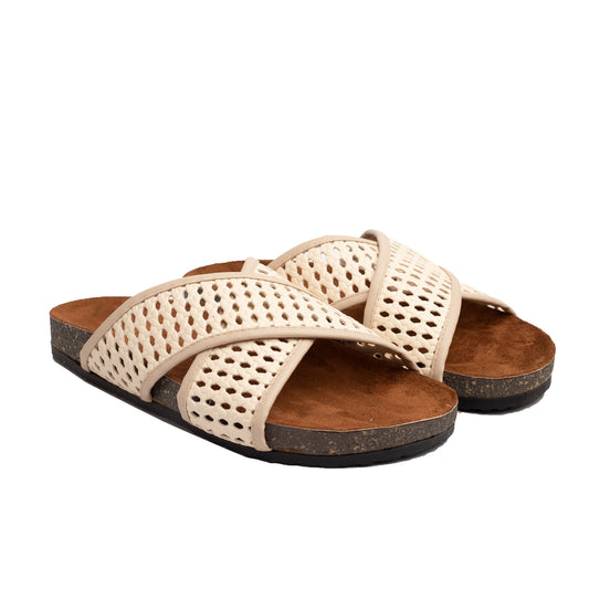 Braided Slide Beige