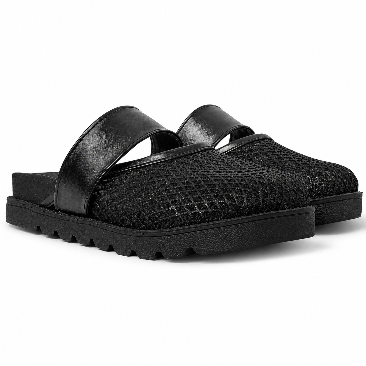 Mesh Clogs Black