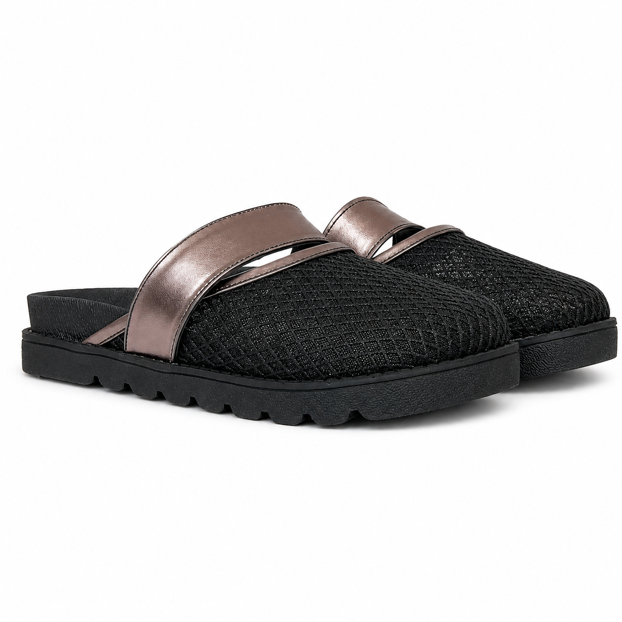 Mesh Clogs Black x Smoky