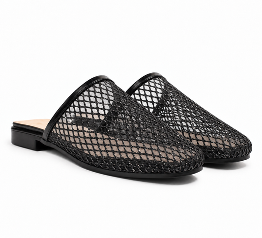Mesh Mules Black