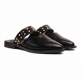 Stud Mules Black