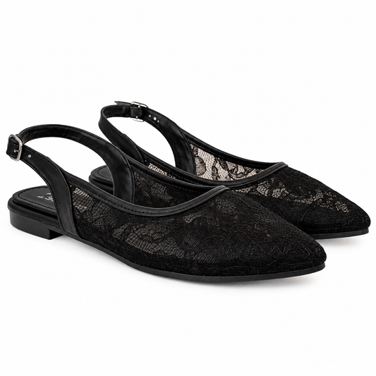 Floral Black - Pointed
